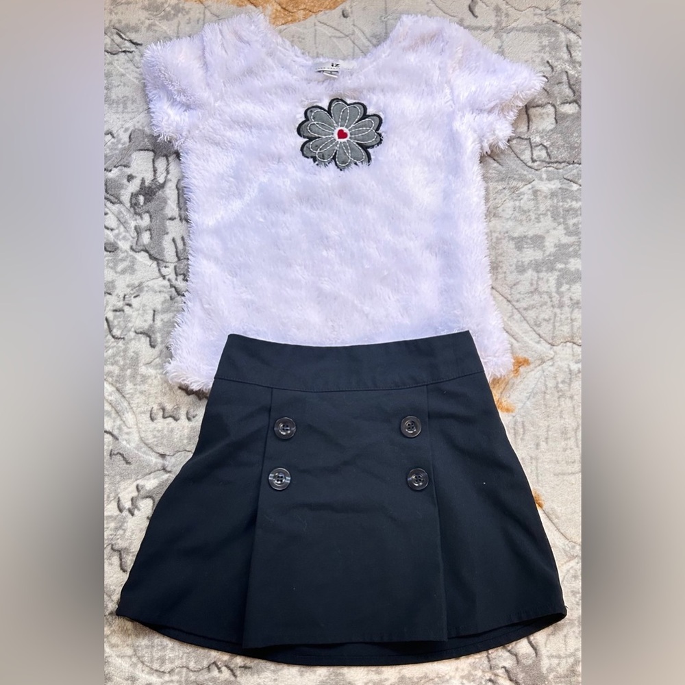 Two Piece Skirt Set For Girls Size 3T